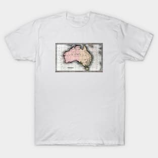 1830 Map of Australia T-Shirt